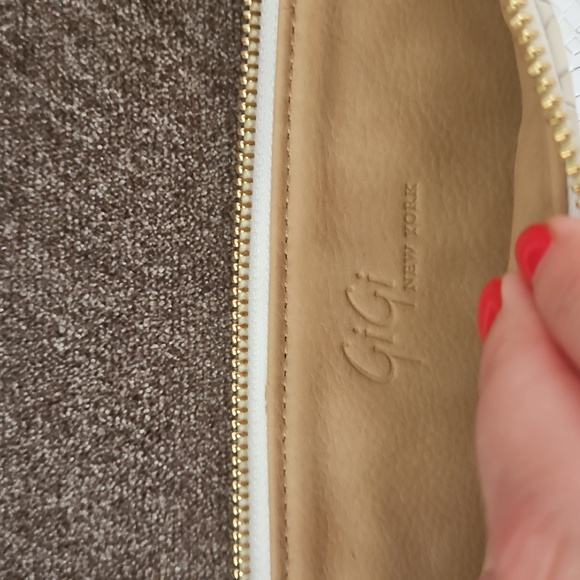 Gigi NYC Elegant White Clutch Bag